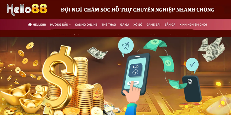 Đội ngũ chăm sóc hỗ trợ chuyên nghiệp nhanh chóng